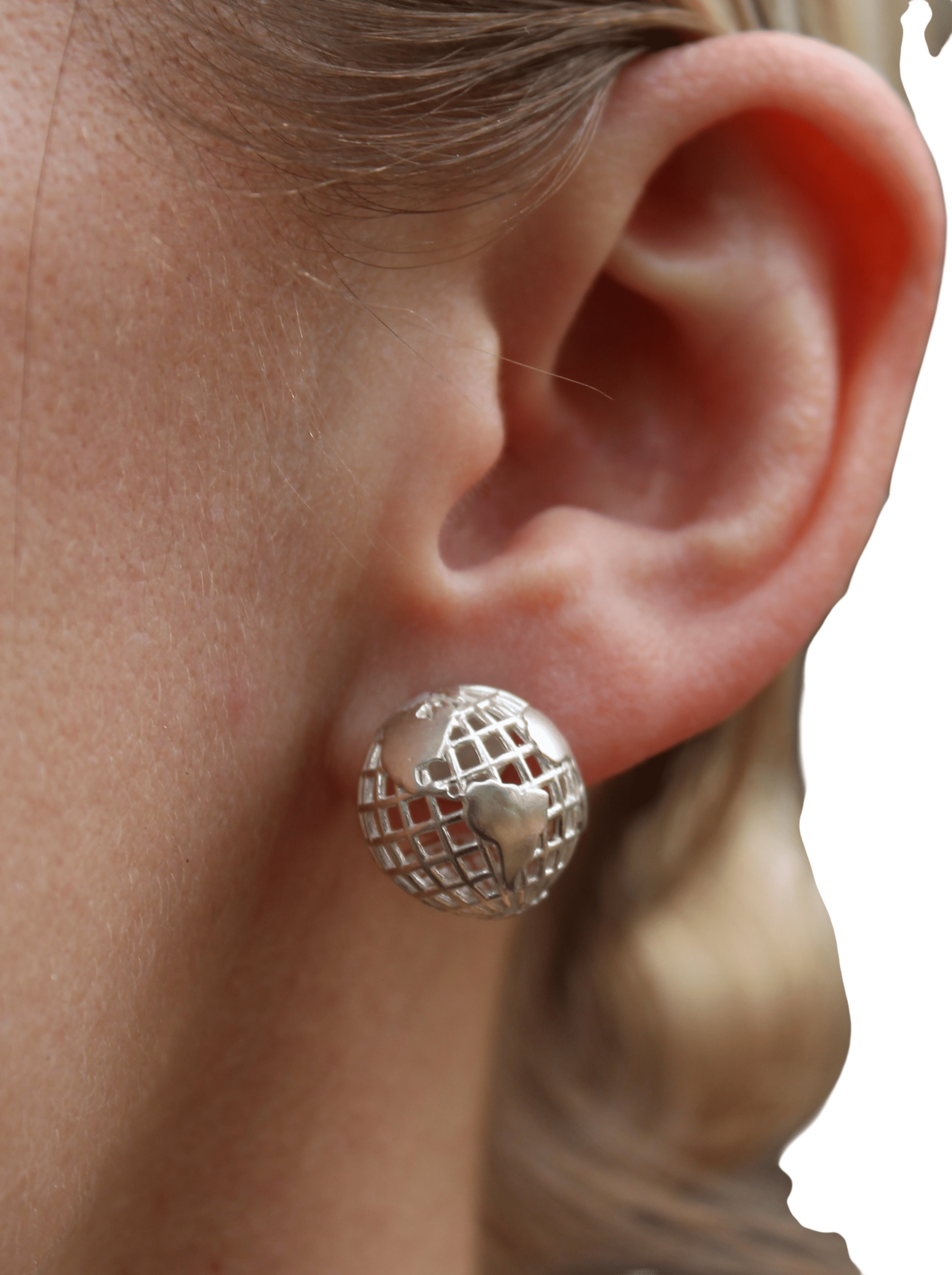 Rform mesh globe earrings