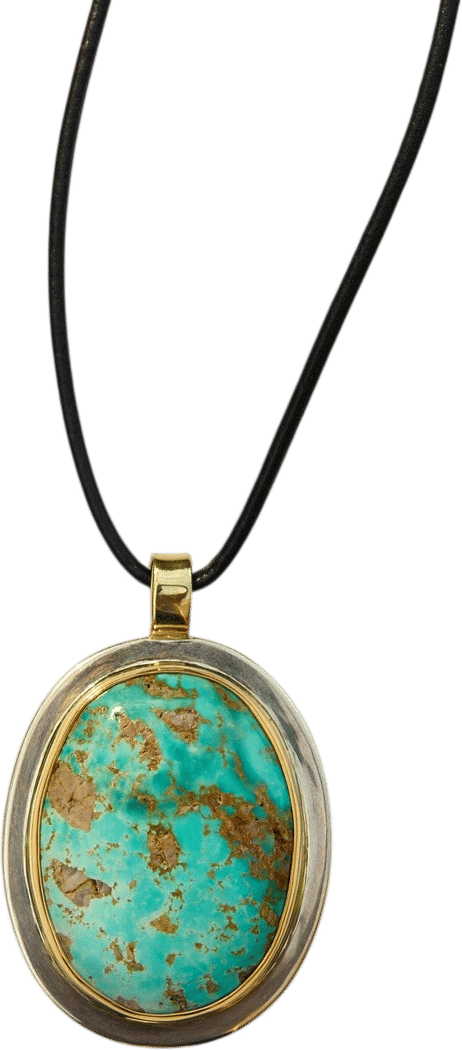Fox Mine Turquoise Pendant