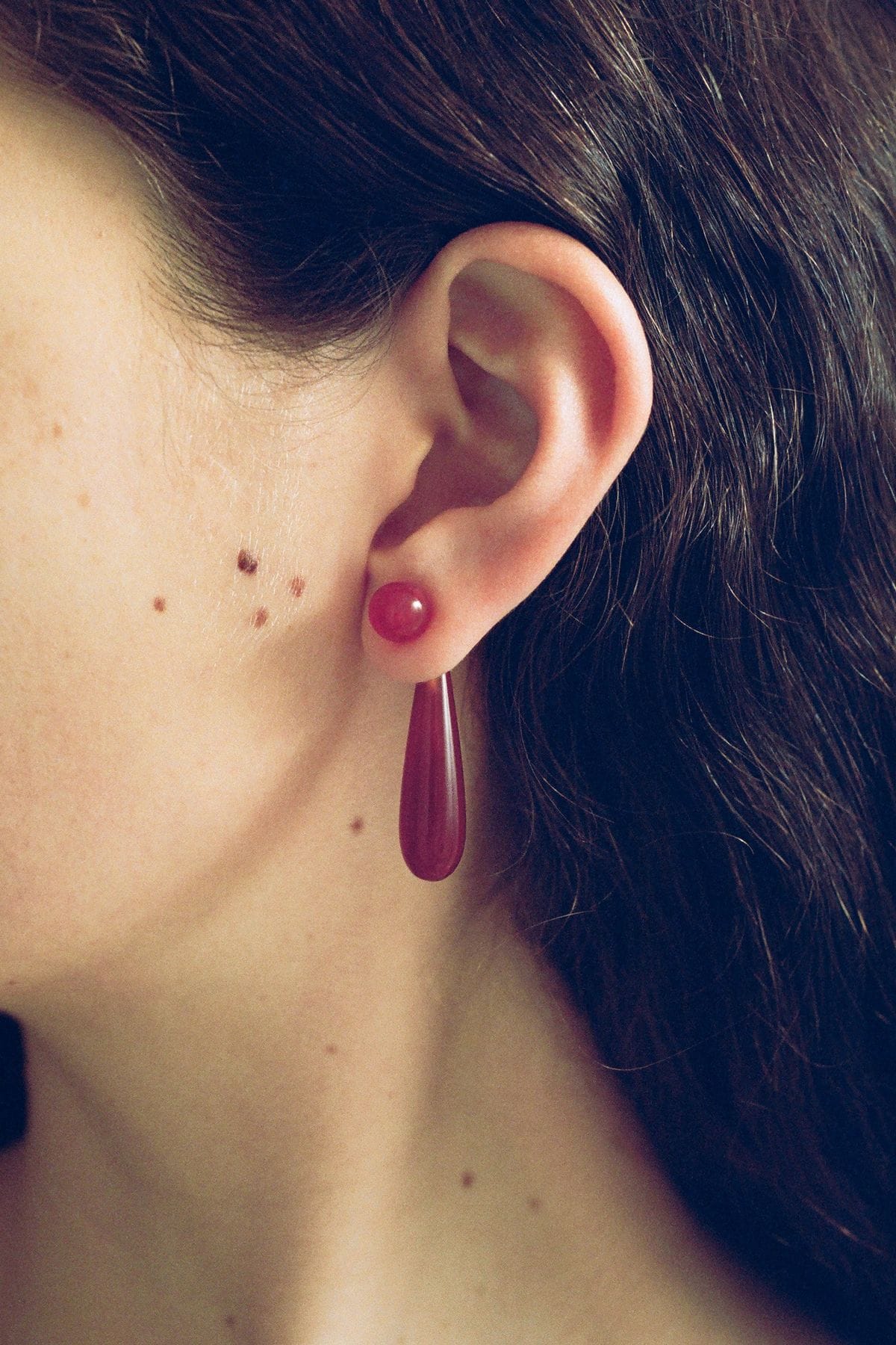 Sophie Buhai Small Angelika Earrings in Carnelian