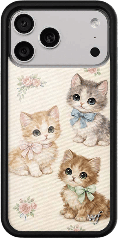 Wildflower Vintage Kittens iPhone Case