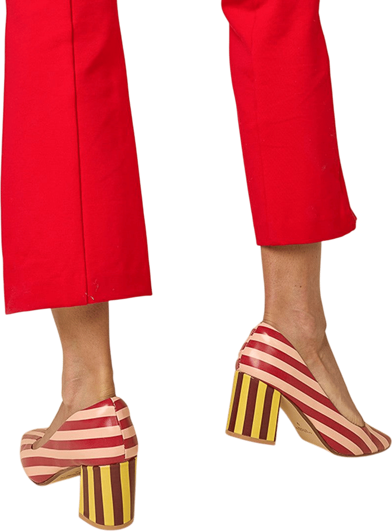 Estee in Begonia Stripe