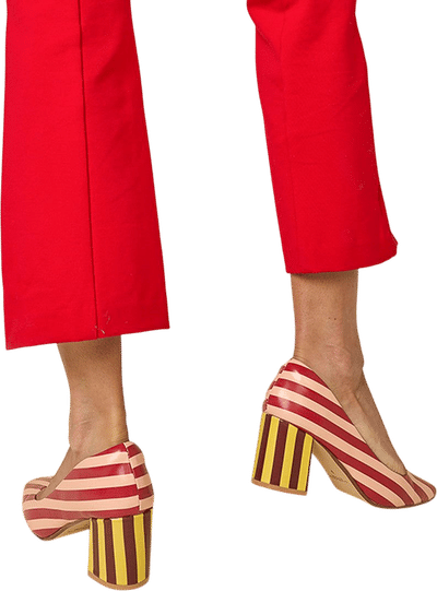 Estee in Begonia Stripe
