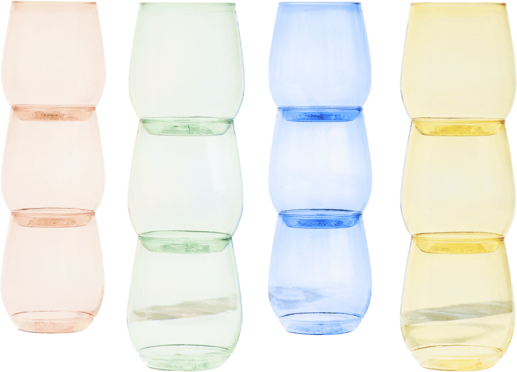 A Summer-Set of Stemless Wine "Cups"