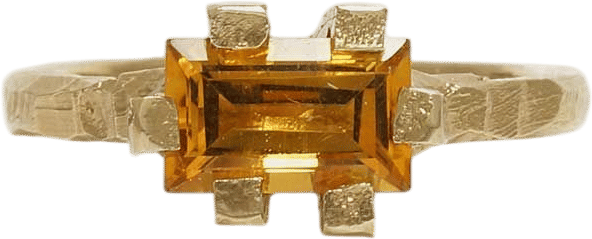 Baguette Claw Ring
