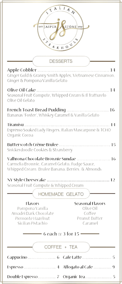 Jasper Stone Italian Steakhouse