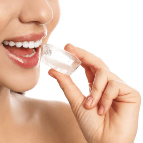 Chewing ice