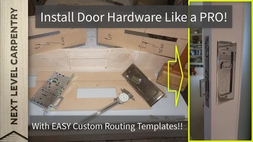 Making Precision Templates for Professional Hardware Installation
