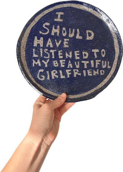 Beautiful Girlfriend Plate