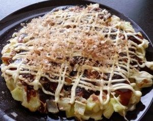 okonomiyaki! I use the recipe from okonomiyakiworld.com, it's so simple and delish