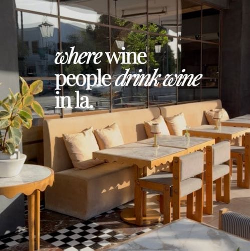 Where Wine People Drink Wine In La