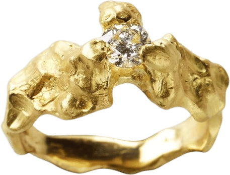 Elhanati Rock Muse Mountain Diamond Ring