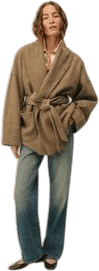 Buck Mason Felted Wool Wrap Coat