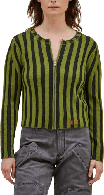 KEYBOARD ZIP CARDIGAN