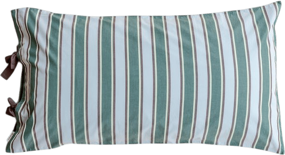 Pair of Cotton Pillowcases - Striped