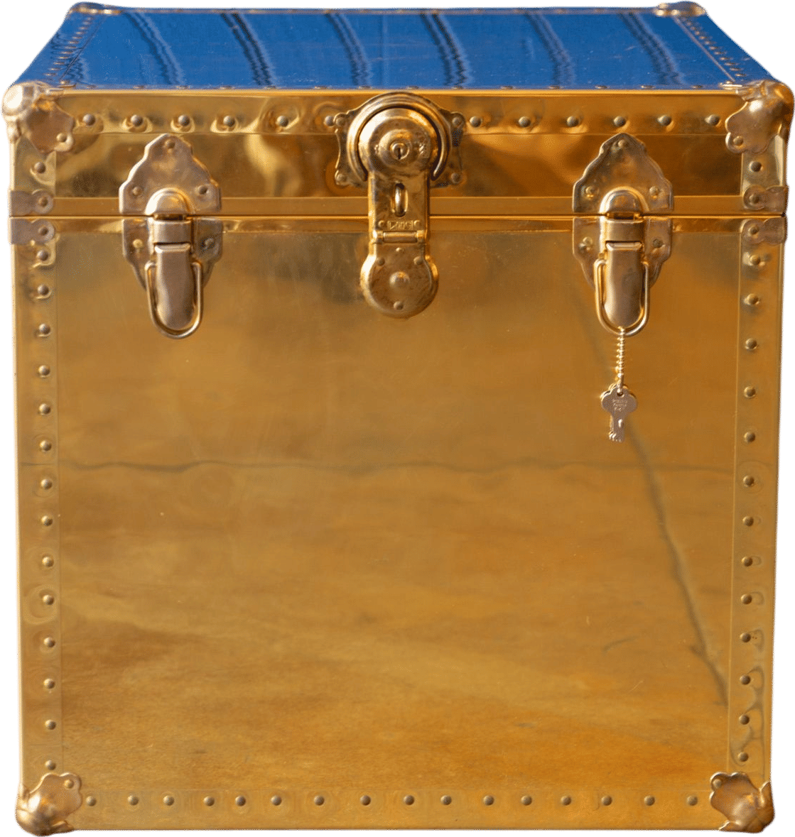 Vintage Brass Trunk with Keys