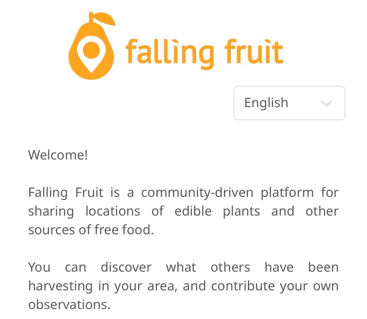 Falling fruit