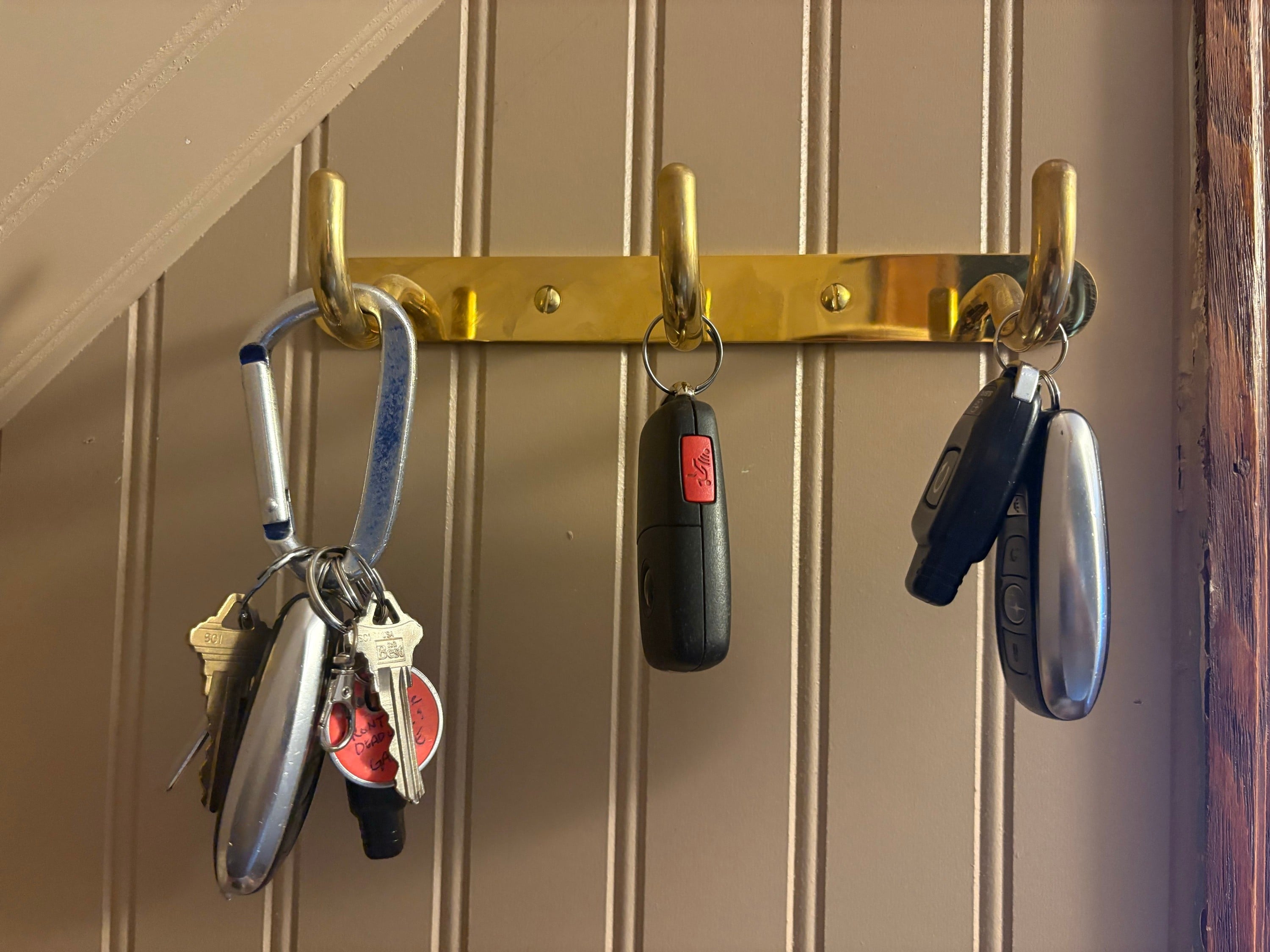 Key rack by the door