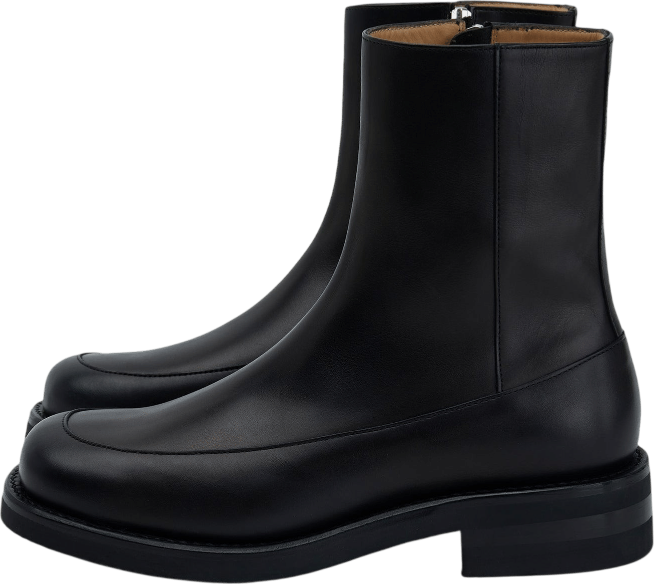 Square Toe Side Zip Boot