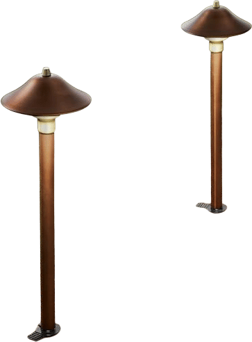 LED Copper Cone Path Lights