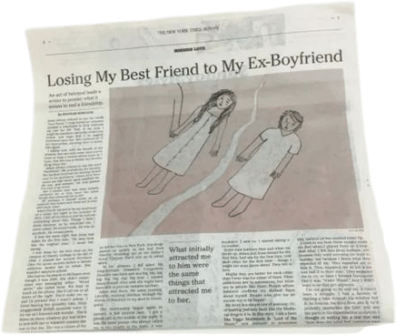Montage of Everyone Reading Hannah’s Modern Love Column