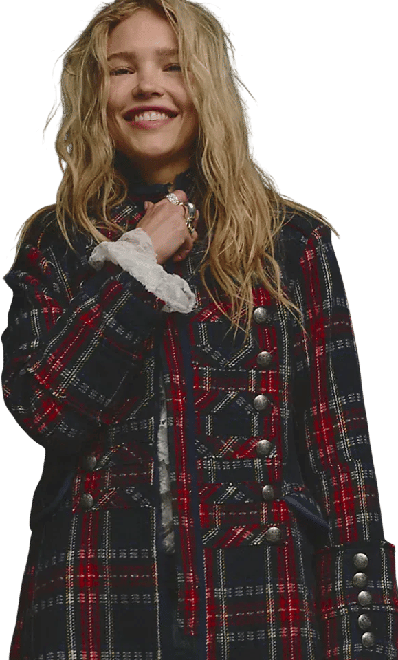 Plaid Duster Coat