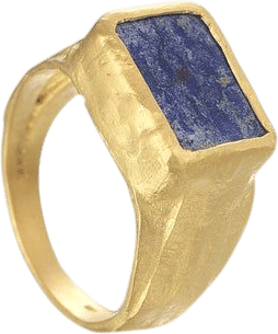 Eli Halili Gold Square Top Lapis Ring