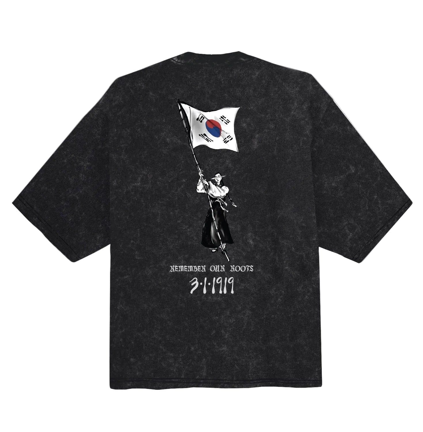 Taegul Rise Pocket Tee (Acid Black)