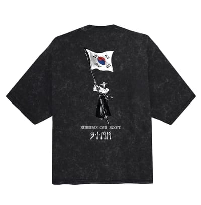 Taegul Rise Pocket Tee (Acid Black)