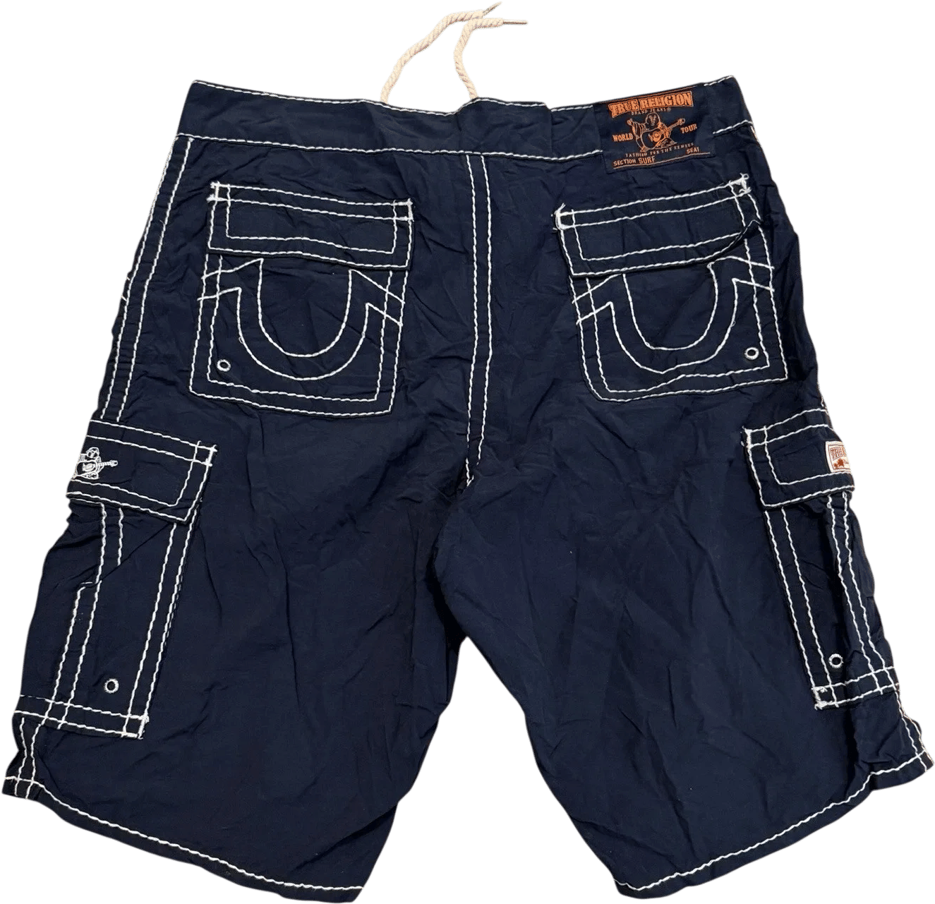 Vintage True Religion Navy Board Shorts