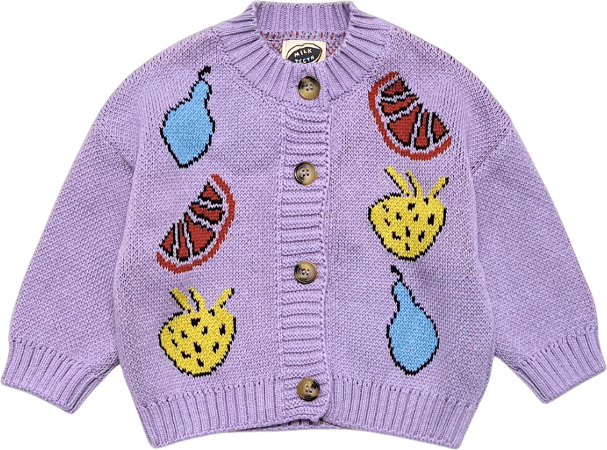 Milk Teeth Organic Cotton Fruit Cardigan