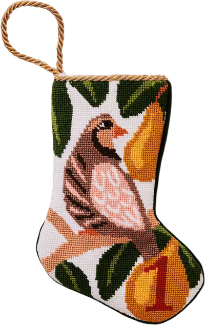 Needlepoint Bauble Stocking