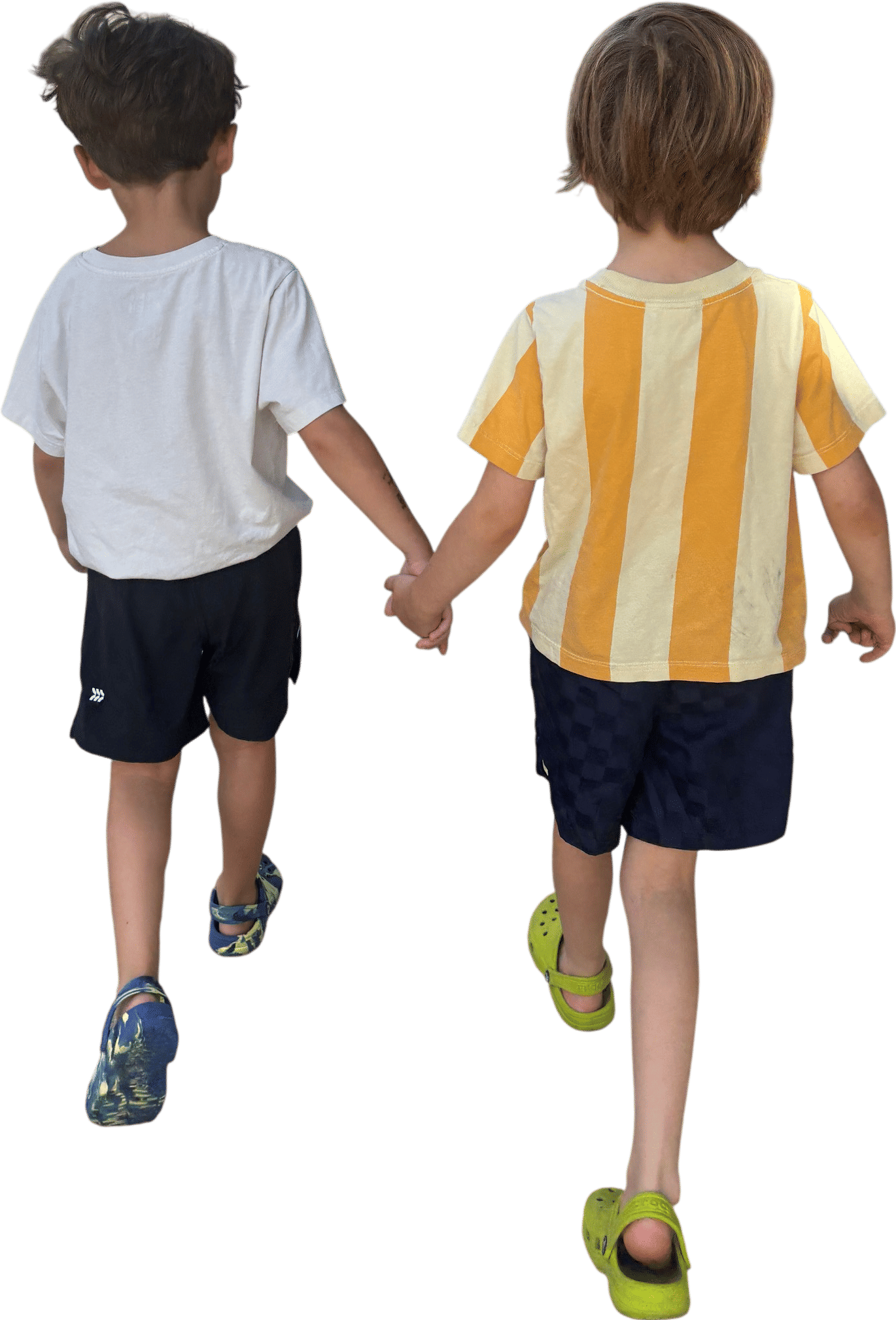 Holding hands with your friends