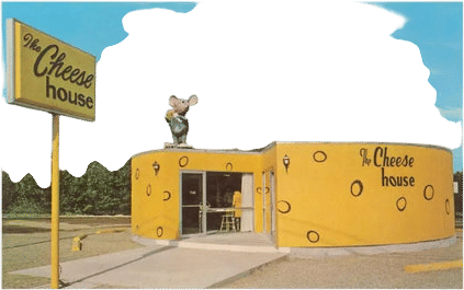 Found Image Press Cheese House Postcard
