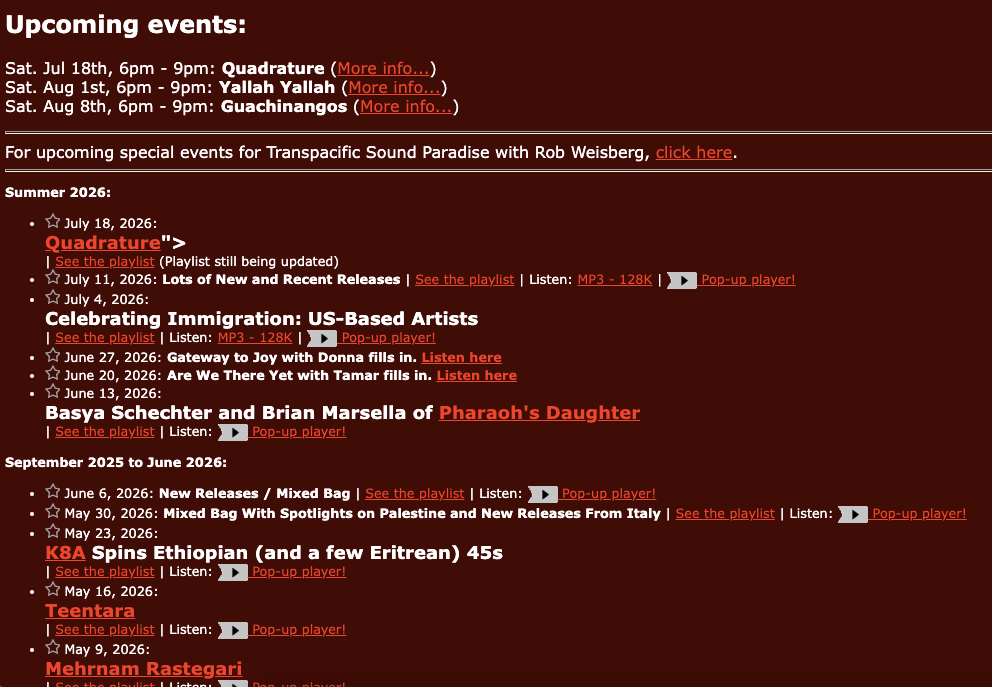 Transpacific Sound Paradise