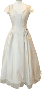 Vintage Lace and Satin Wedding Dress