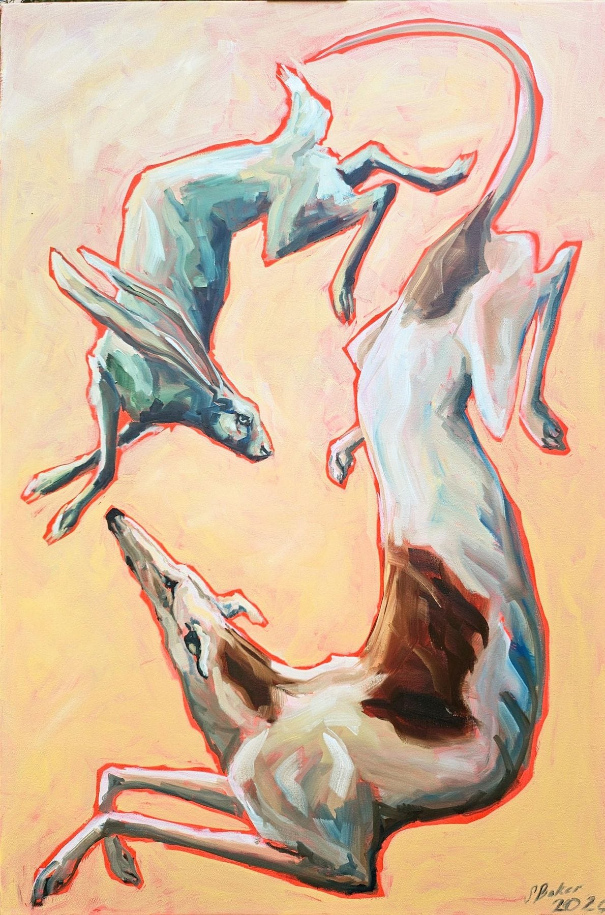 "Hare and Hound" by Sylvie Baker