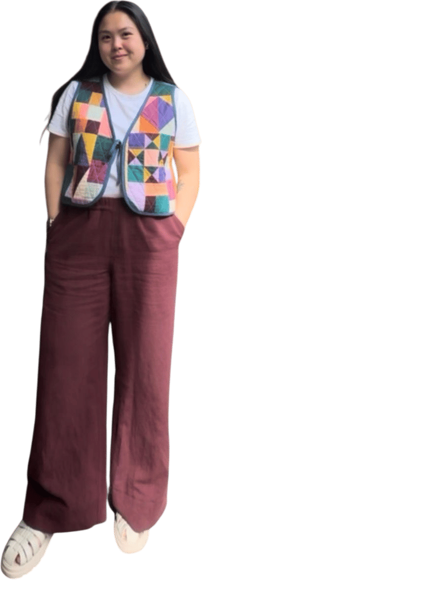 Lane pants in a cotton linen twill