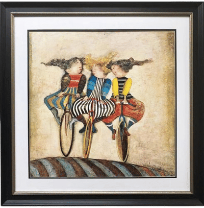 Holiday on Wheels Lithograph