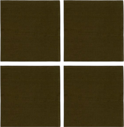 Hand-Dyed Linen Contrast-Edge Napkins