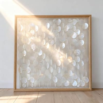 Bergamot 3D Handmade Capiz Shell Wall Hanging Decor