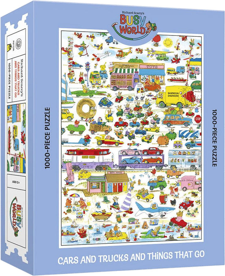 Richard Scarry's Cars and Trucks and Things That Go 1000-Piece Puzzle
