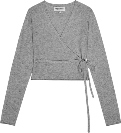 Fine Knit Wrap Cardigan