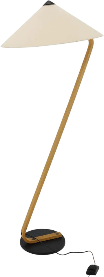 1970s Rare Mads Caprani Bentwood Floor Lamp
