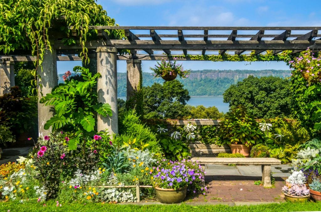 The pergola at Wave Hill