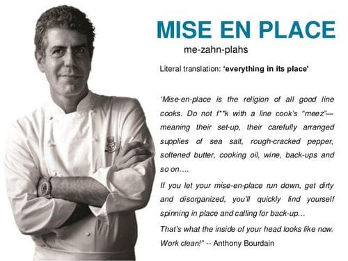 Mise en place