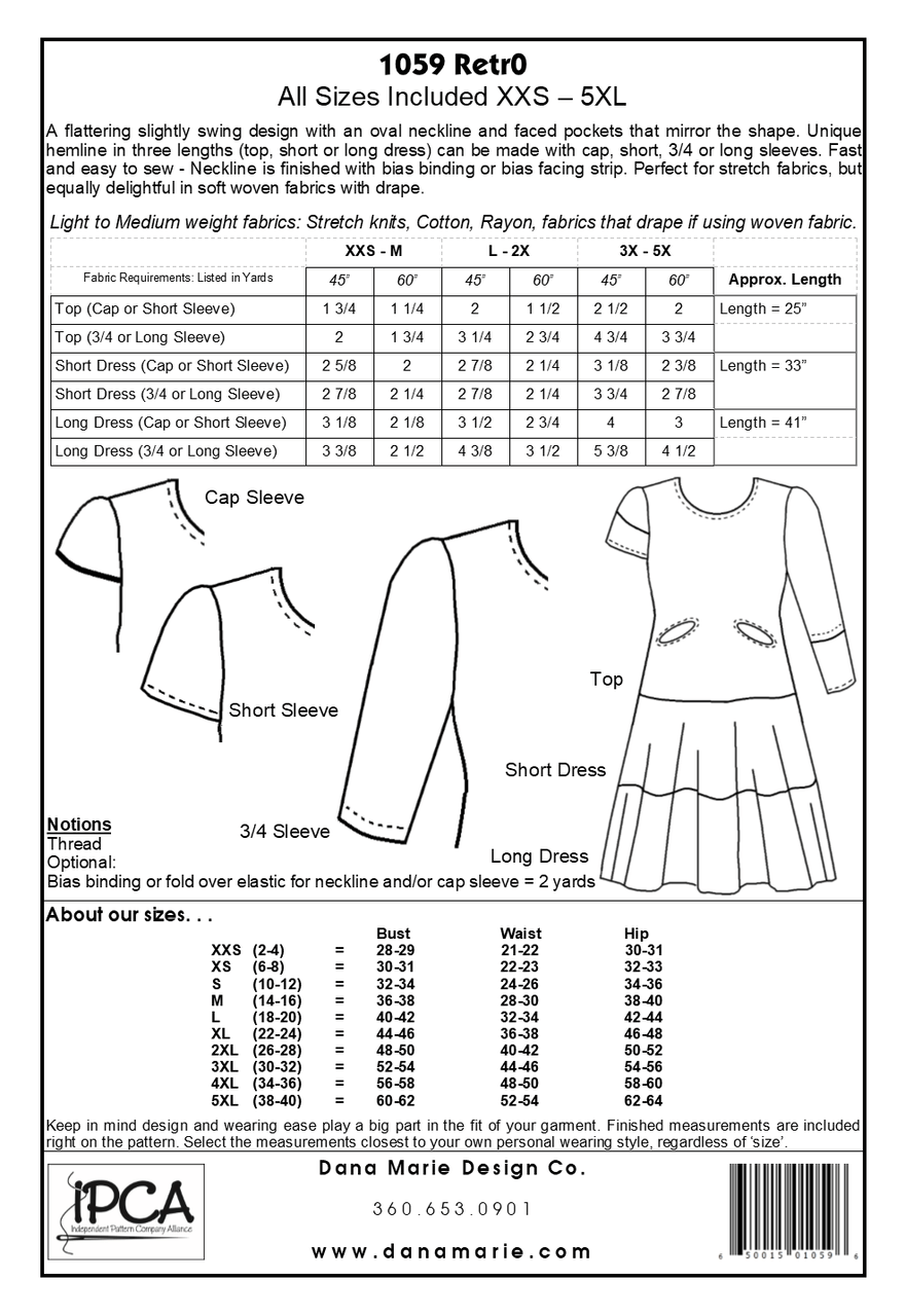 Retr0 Sewing Pattern