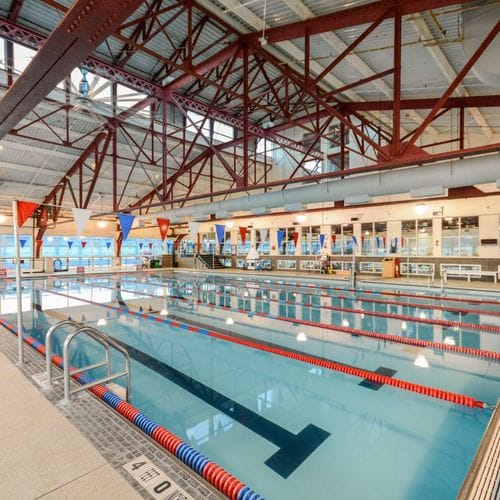 walking by a building and smelling that there’s a pool inside