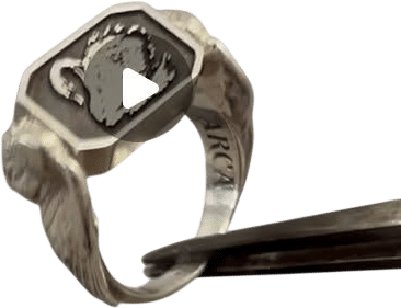 Handmade Angel Wing Signet Ring