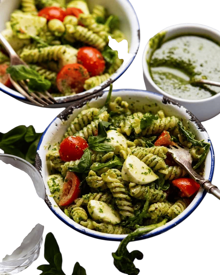 Pesto pasta salad