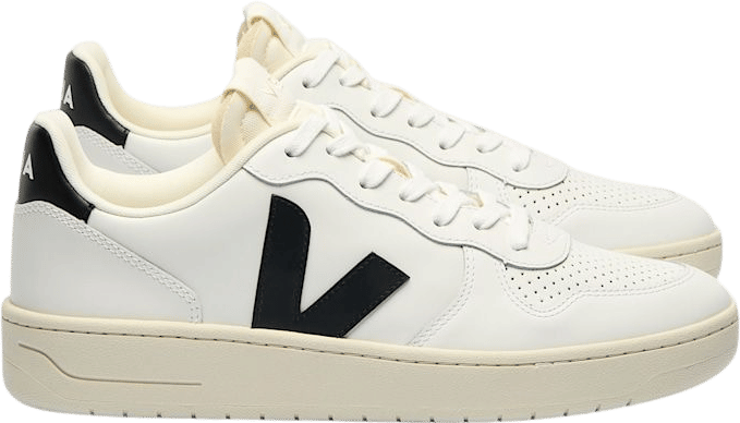 Veja V-10 Leather White Black